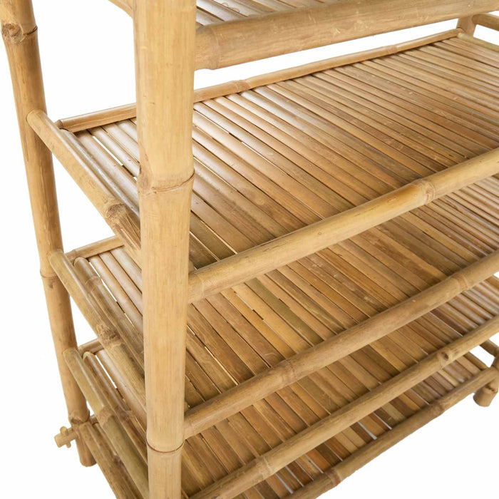 Raft pentru încălțăminte cu raft natural 6 niveluri Bambus - WALTI WALTI