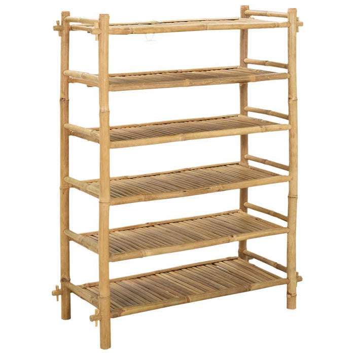 Raft pentru încălțăminte cu raft natural 6 niveluri Bambus - WALTI WALTI