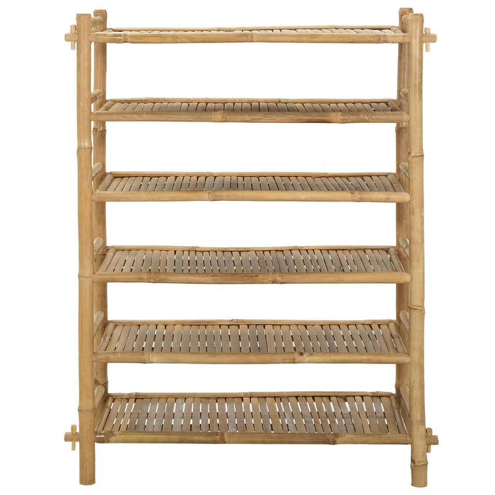 Raft pentru încălțăminte cu raft natural 6 niveluri Bambus - WALTI WALTI