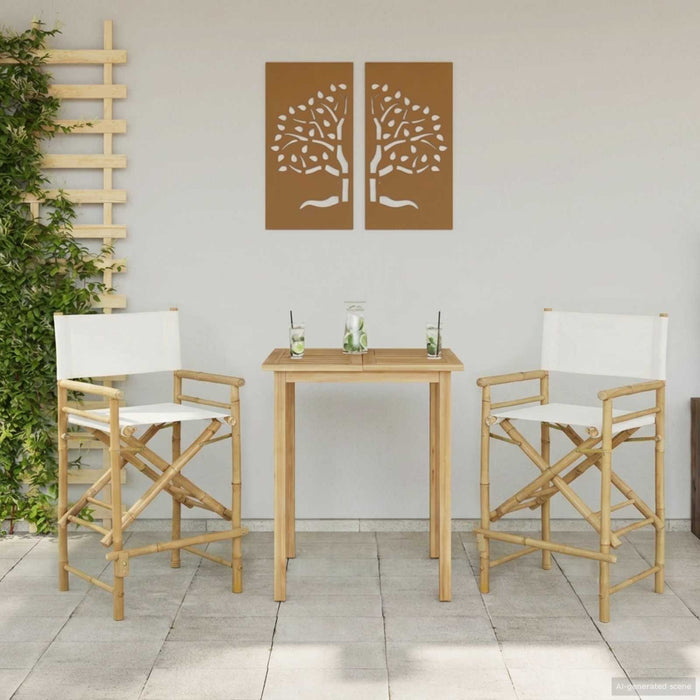 Scaun pliabil pentru directori 2 pcs natural 58 x 48 x 115 cm - WALTI WALTI