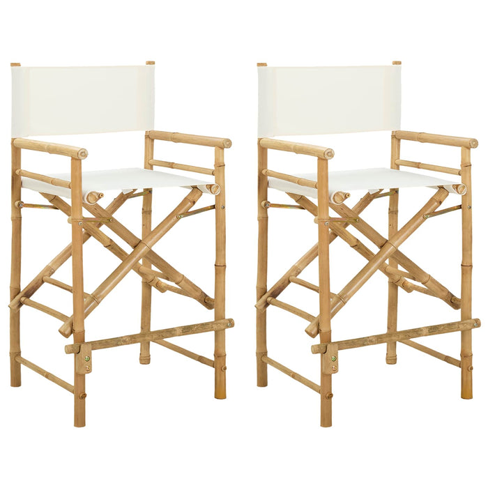 Scaun pliabil pentru directori 2 pcs natural 58 x 48 x 115 cm - WALTI WALTI
