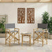 Scaun pliabil pentru directori 2 pcs natural 58 x 48 x 115 cm - WALTI WALTI