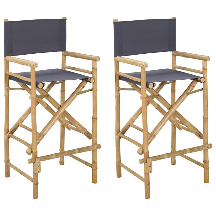 Scaun pliabil pentru directori 2 pcs natural 58 x 48 x 115 cm - WALTI WALTI