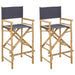 Scaun pliabil pentru directori 2 pcs natural 58 x 48 x 115 cm - WALTI WALTI
