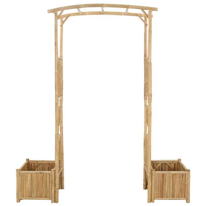 Arc de Grădină natural 177 x 40 x 205 cm Bambus - WALTI WALTI