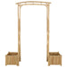 Arc de Grădină natural 177 x 40 x 205 cm Bambus - WALTI WALTI