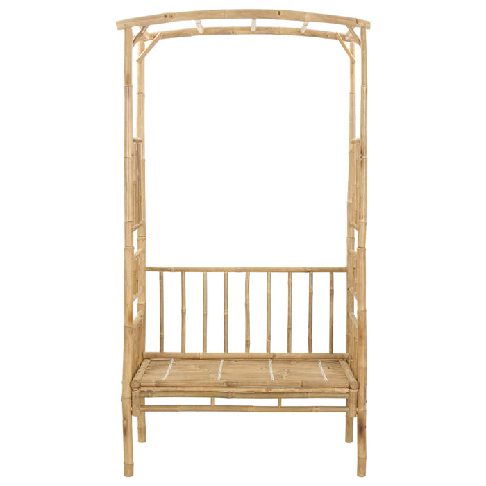 Arc de Grădină cu Bancă natural 115 x 50 x 205 cm Bambus - WALTI WALTI