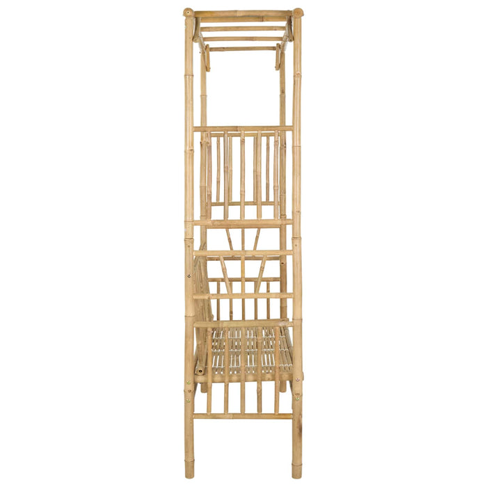 Arc de Grădină cu Bancă natural 115 x 50 x 205 cm Bambus - WALTI WALTI