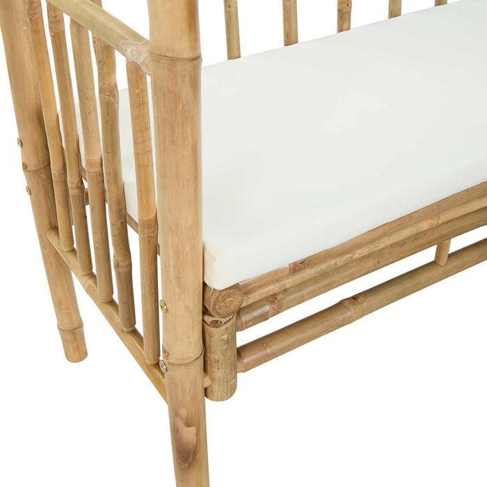 Arc de Grădină cu Bancă natural 115 x 50 x 205 cm Bambus - WALTI WALTI