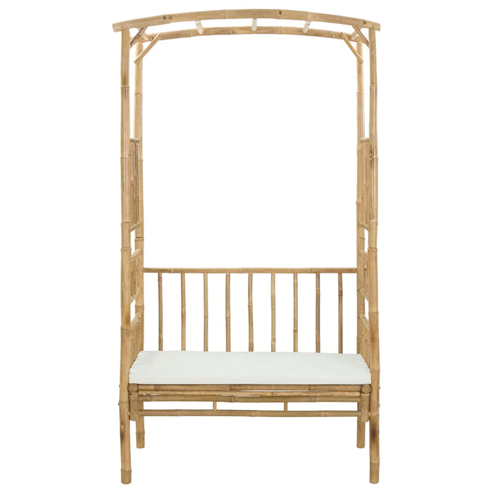 Arc de Grădină cu Bancă natural 115 x 50 x 205 cm Bambus - WALTI WALTI