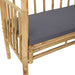 Arc de Grădină cu Bancă natural 115 x 50 x 205 cm Bambus - WALTI WALTI