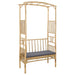 Arc de Grădină cu Bancă natural 115 x 50 x 205 cm Bambus - WALTI WALTI