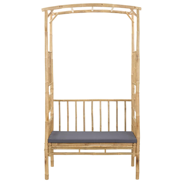 Arc de Grădină cu Bancă natural 115 x 50 x 205 cm Bambus - WALTI WALTI