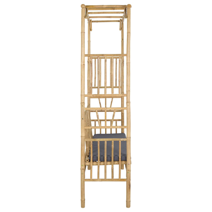 Arc de Grădină cu Bancă natural 115 x 50 x 205 cm Bambus - WALTI WALTI