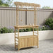 Masă de bar exterioară natural 110 x 50 x 209 cm Bambus - WALTI WALTI