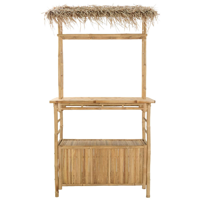 Masă de bar exterioară natural 110 x 50 x 209 cm Bambus - WALTI WALTI