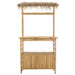Masă de bar exterioară natural 110 x 50 x 209 cm Bambus - WALTI WALTI