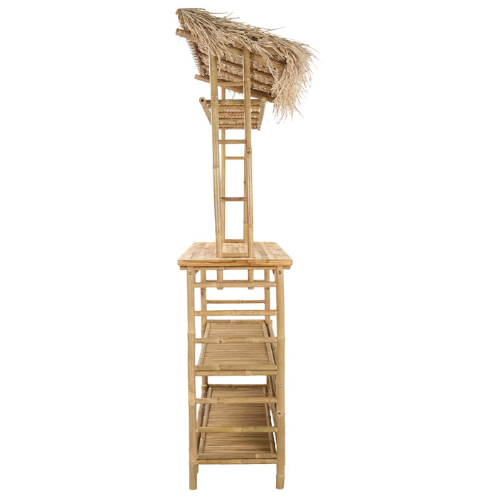 Masă de bar exterioară natural 110 x 50 x 209 cm Bambus - WALTI WALTI