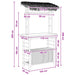 Masă de bar exterioară natural 110 x 50 x 209 cm Bambus - WALTI WALTI
