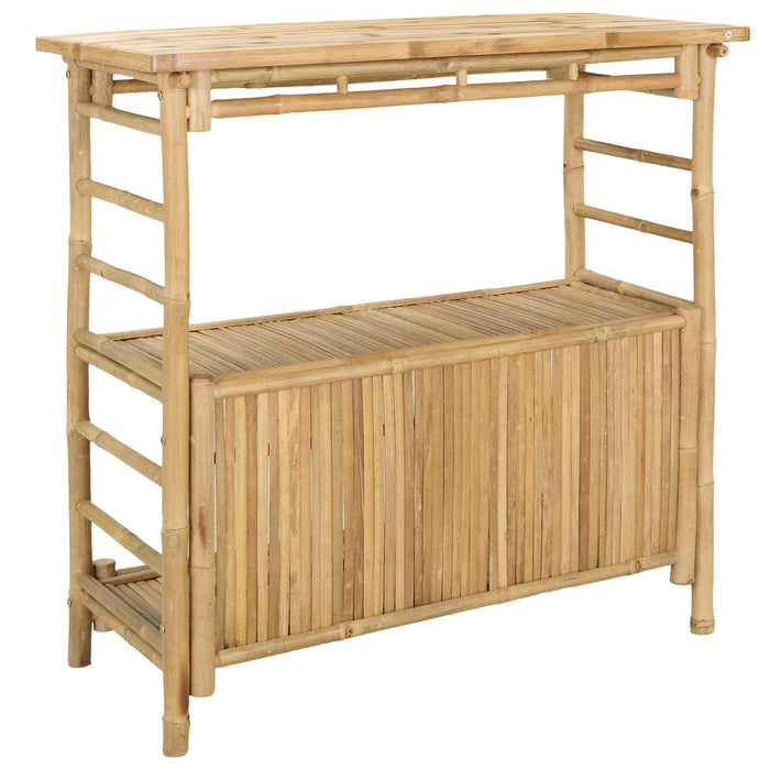 Masă de bar exterioară natural 110 x 50 x 105 cm Bambus WALTI
