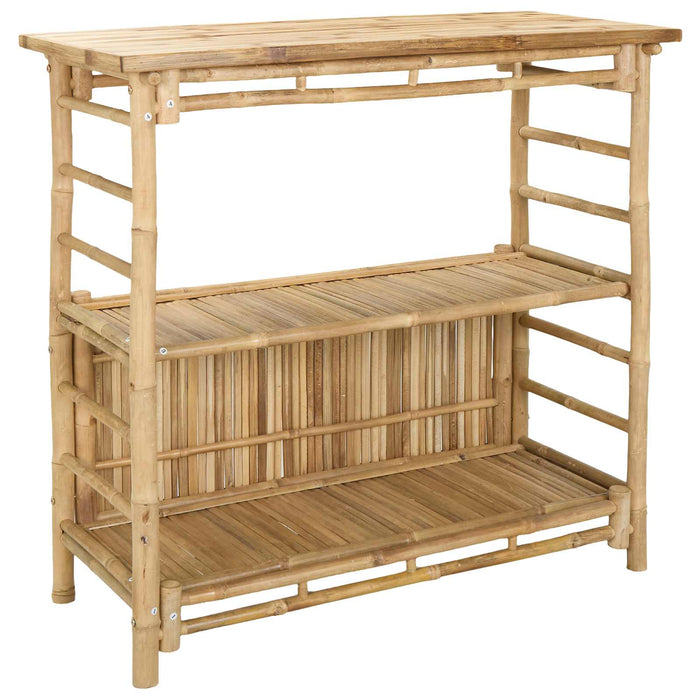 Masă de bar exterioară natural 110 x 50 x 105 cm Bambus WALTI