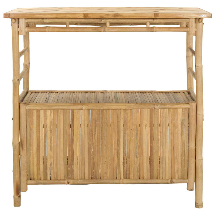 Masă de bar exterioară natural 110 x 50 x 105 cm Bambus WALTI