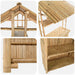 Masă de bar exterioară natural 115 x 95 x 214 cm Bambus - WALTI WALTI