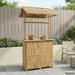 Masă de bar exterioară natural 115 x 95 x 214 cm Bambus - WALTI WALTI