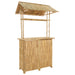 Masă de bar exterioară natural 115 x 95 x 214 cm Bambus - WALTI WALTI