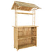 Masă de bar exterioară natural 115 x 95 x 214 cm Bambus - WALTI WALTI