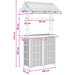 Masă de bar exterioară natural 115 x 95 x 214 cm Bambus - WALTI WALTI