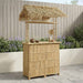 Masă de bar exterioară natural 115 x 95 x 215 cm Bambus - WALTI WALTI