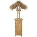 Masă de bar exterioară natural 115 x 95 x 215 cm Bambus - WALTI WALTI