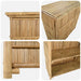 Masă de bar exterioară natural 115 x 55 x 105 cm Bambus - WALTI WALTI