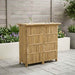 Masă de bar exterioară natural 115 x 55 x 105 cm Bambus - WALTI WALTI