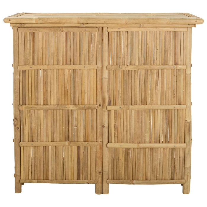 Masă de bar exterioară natural 115 x 55 x 105 cm Bambus - WALTI WALTI