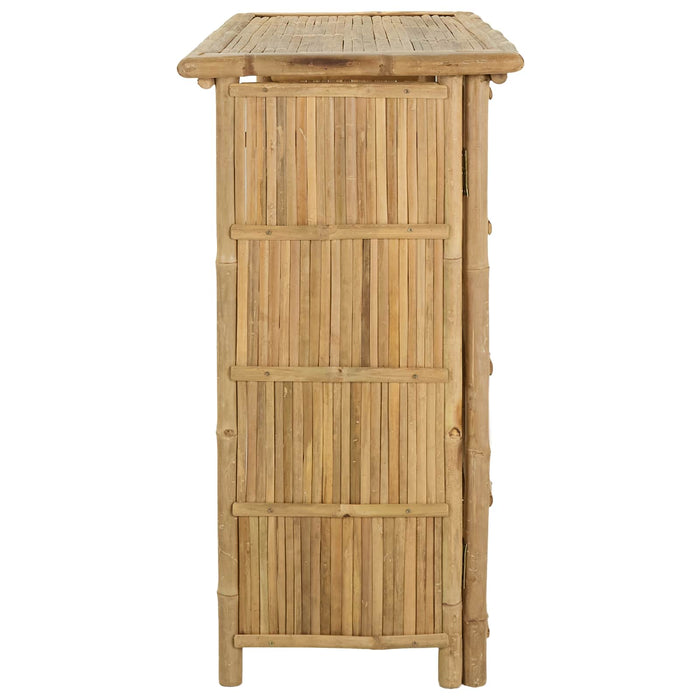 Masă de bar exterioară natural 115 x 55 x 105 cm Bambus - WALTI WALTI
