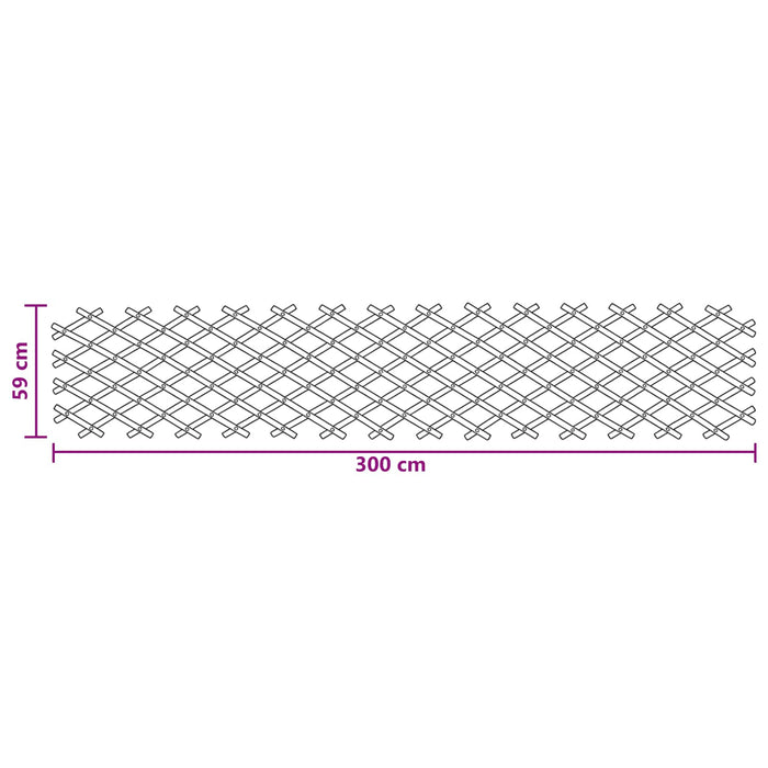 Gard trelis extensibil 2 pcs Maro deschis 100 x 105 cm Bambus - WALTI WALTI