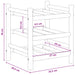 Raft pentru vin natural 32,5 x 29,5 x 36 cm Bambus - WALTI WALTI