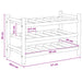 Raft pentru vin natural 57 x 29,5 x 36 cm Bambus - WALTI WALTI