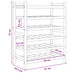 Raft pentru vin natural 57 x 29,5 x 72 cm Bambus - WALTI WALTI