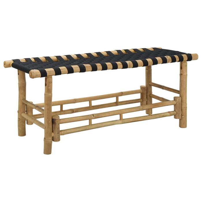 Bancă de grădină natural 110 x 38 x 40 cm Bambus - WALTI WALTI