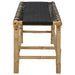 Bancă de grădină natural 110 x 38 x 40 cm Bambus - WALTI WALTI