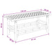 Bancă de grădină natural 110 x 38 x 40 cm Bambus - WALTI WALTI