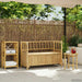 Bancă de grădină cu șemineu natural 110 x 47 x 80 cm Bambus - WALTI WALTI