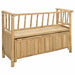 Bancă de grădină cu șemineu natural 110 x 47 x 80 cm Bambus - WALTI WALTI