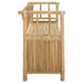 Bancă de grădină cu șemineu natural 110 x 47 x 80 cm Bambus - WALTI WALTI