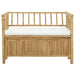 Bancă de grădină cu șemineu natural 110 x 47 x 80 cm Bambus - WALTI WALTI
