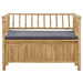 Bancă de grădină cu șemineu natural 110 x 47 x 80 cm Bambus - WALTI WALTI