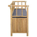 Bancă de grădină cu șemineu natural 110 x 47 x 80 cm Bambus - WALTI WALTI